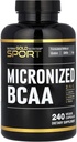 Califórnia Gold Nutrition Sport, Micronized BCAA, Ranched Chain Amino Acids, 240 Cápsulas Veggie