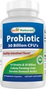 Melhores Naturals Probiótico 10 Strains & 30 Bilhões UFC Flora intestinal, 60 Cápsulas Veggie (60 Count of 1))