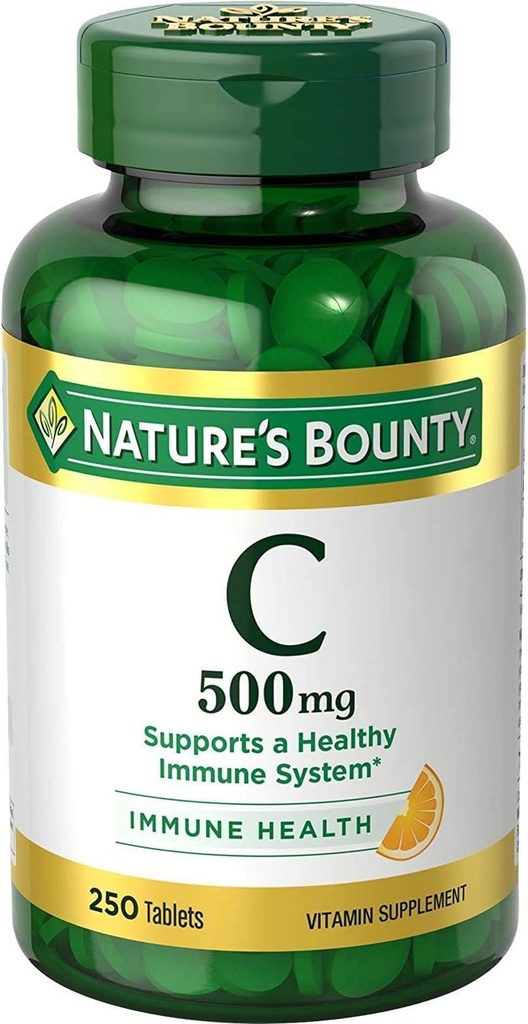 Vitamina C pura C 500 mg Comprimidos 250 Comprimidos (Pacote de 3)