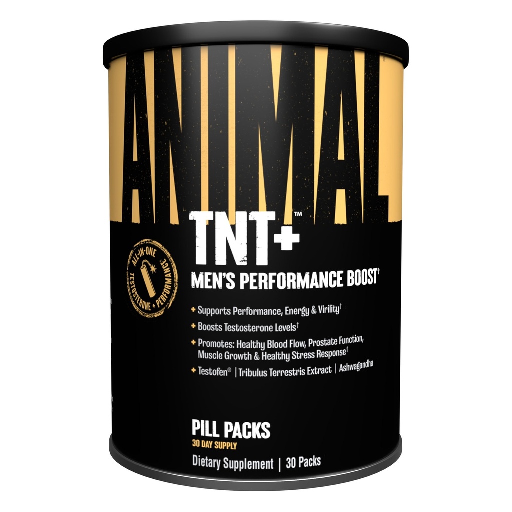 Animal TNT+ - Suporte de homens, suporte de próstata, suporte de adaptogênio e estresse, óxido nítrico