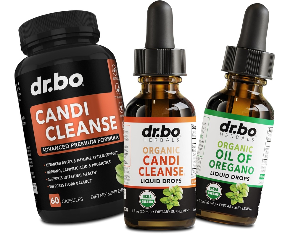 Candi Cleanse & Orégano Oil Drops - Óleo Orgânico de Orégano Drops Liquid & Black Walnut Wormwood - Complexo de equilíbrio extra força overgrowth, Natural Oral Gut Cleanser Detox Saúde Suplementos Cápsulas