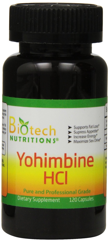 Yohimbine HCl Suplemento dietético, 120