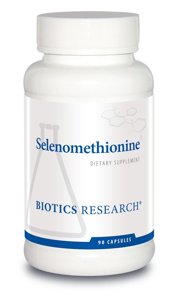 Biotics Research Selenometionina – Selênio de alta potência, função da glândula tireóide, produção de DNA, saúde cognitiva, antioxidante potente. 90 Cápsulas
