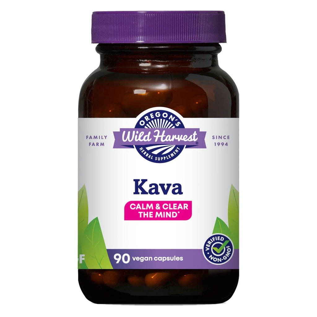Cápsulas de Raiz de Kava selvagens de Oregon, 90 Conde