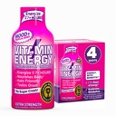 Vitamina Energia Mood+ Energia de força extra Shot Tropical Berry 4 Pack, 260mg Cafeína natural, B-Vitaminas, Rhodiola, Camomila, Mood & Energy Support, Zero açúcar, Sem glúten, Vegan, 1,93 fl oz