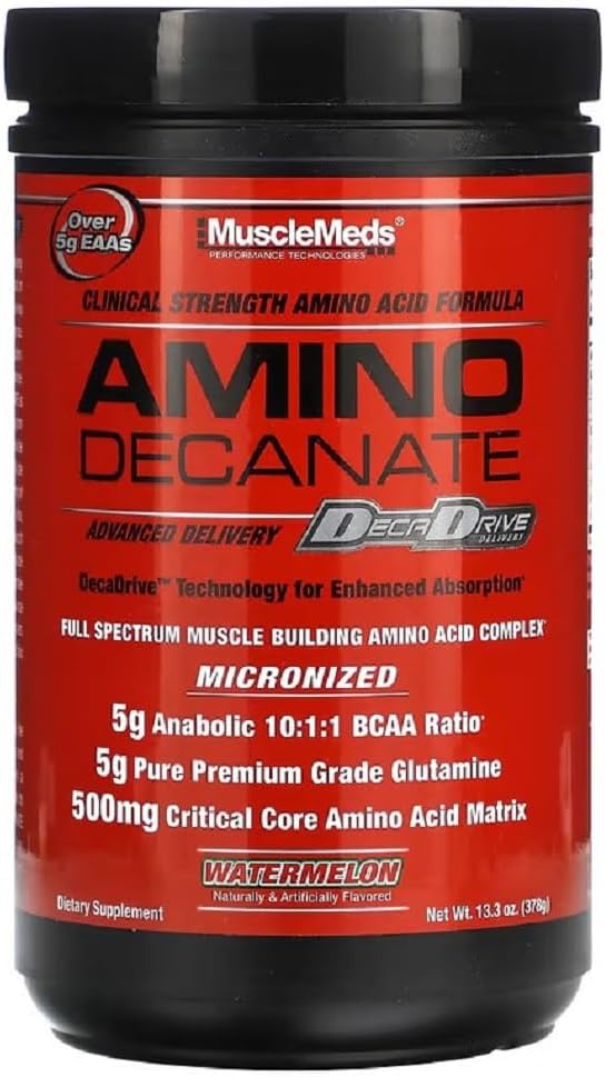 Meds musculares Decanato de Amino, Melancia, 13.3 Oz