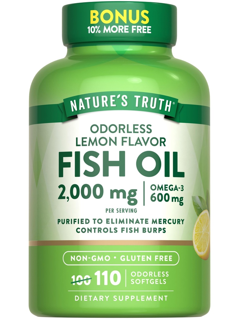 Nature's Truth Fish Oil 2000mg 110 Softgels