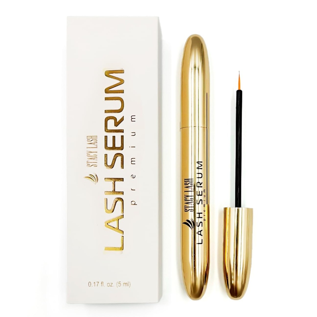 Serum de crescimento Stacy Lash (0,17fl.oz / 5ml) □ Serum de aumento de sobrancelha e pestanas para pestanas naturais & navegação