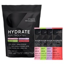 Sports Research® Hydrate Electrolytes Powder Packets - Livre de açúcar e naturalmente aromatizado com vitaminas, minerais e água de coco - Suporta hidratação - 32 Packets - Variety Pack