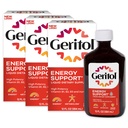 Geritol Suplemento de Vitamina Líquida e Ferro, Suporte Energético, Contém B-Vitaminas de alta potência e ferro, Degustação agradável, Fácil de engolir, Sem Adoçantes Artificiais, Não-GMO, 12 Oz, 3 Pack
