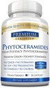 Fitoceramidas 350mg de 100% trigo -Vitamina A, C, E e D3 - Reverse envelhecimento da pele, Replenish Moisture & Reparação da pele - 100% Puro Natural - 30 Cápsulas - Vegan Friendly