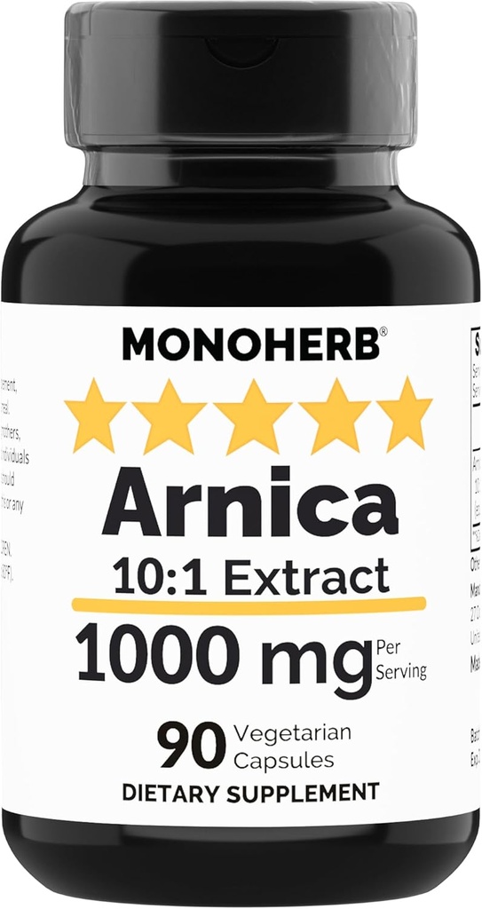 MONOHERB Arnica Extract 1000 mg - 90 Cápsulas Vegetarianas