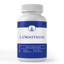 Ingredientes originais puros L-Ornitina, (100 cápsulas) sempre puro, sem aditivos ou enchimentos, laboratório verificado
