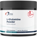 Designs para saúde Vegetariana L Glutamina em pó - Puro 3000mg Suplemento Aminoácido - Promove a recuperação muscular, Gut + Suporte Imune - Suplemento de bebida sem glúten não-GMO (83 Servings / 250g)