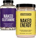 NAKED Vegan Energizante muscular recuperação pacote Fruit Punch Energia e 240 L-Glutamina Cápsulas, 1000mg