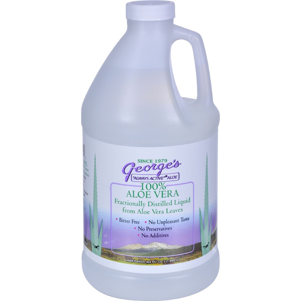 Aloe Vera líquidos beber 64 oz George sempre ativo Aloe 64 Fl Oz (Pacote de 1)