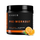 Kage original pré-treino em pó ou esmagamento de laranja, pré-treino com creatina, beta Alanine, L-citrulina, BCAAs, 274 mg de cafeína orgânica, pré-suplementos para homens e mulheres