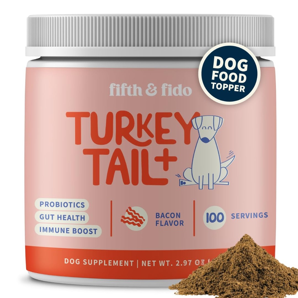 Cogumelo de cauda de peru para cães – Tratamento Lipoma para cães – Suplemento de cogumelos para bolos e bumps - Removedor de verruga de cão - Pó de cogumelos probiótico cão