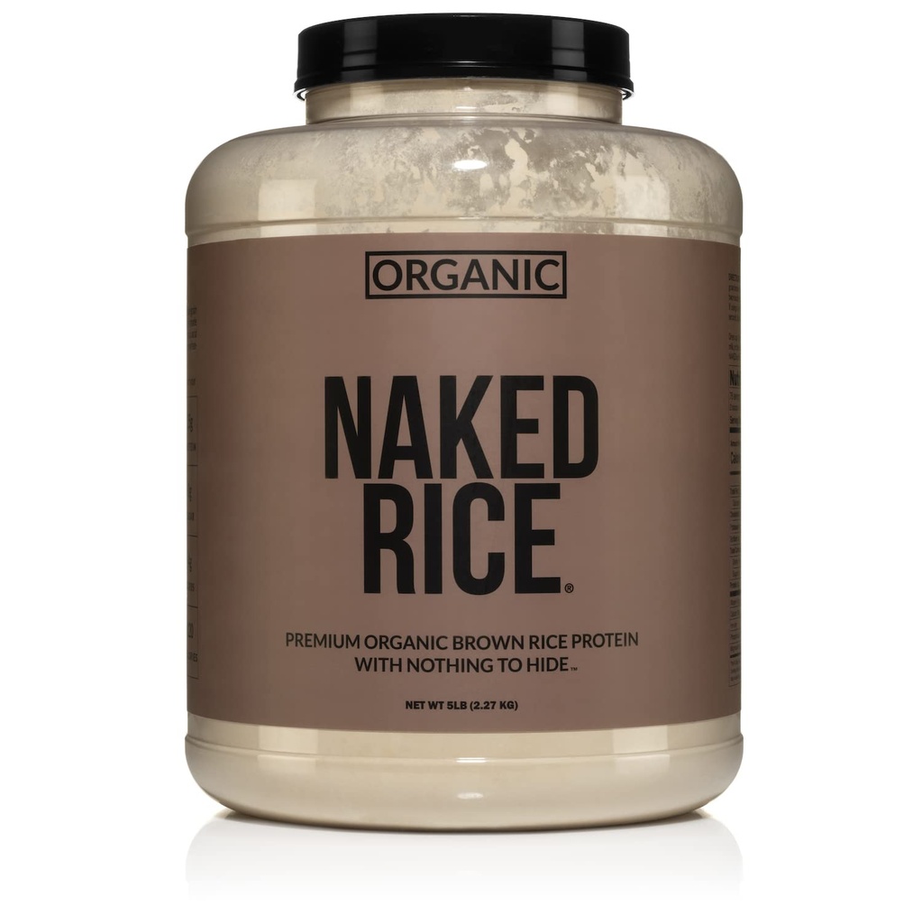 Arroz nu - Orgânico Brown Arroz Proteína Pó - Vegan Proteína Pó - 5Lb Bulk, GMO Livre, Gluten Livre & Soy Livre. Proteína Baseada em Plantas, Sem Ingredientes Artificiais - 76 Servings