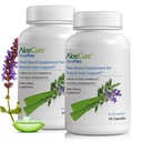 AloeCure VeraFlex Suplemento de Saúde Natural Conjunta com USDA Organic Aloe Vera - Cápsulas Baseadas em Plantas para Apoiar o Conforto, Mobilidade e Flexibilidade Conjuntas - 60 Cápsulas x 2 Btls
