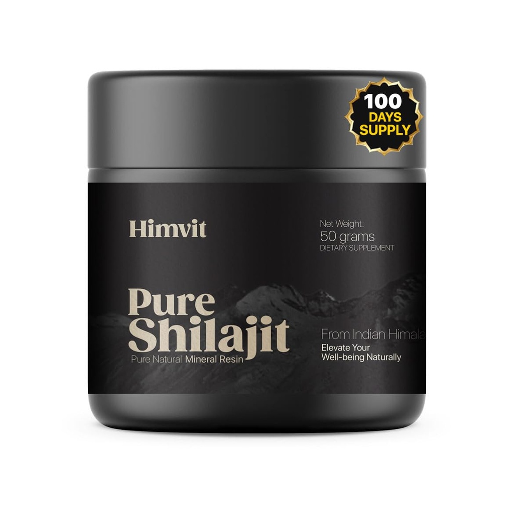 Resina de Shilajit Orgânico Puro Himalaia com relatório de laboratório Super alta potência para homens e mulheres Ácido Fulvic & Trace Minerals Humic Acid Supplement Resin o Supplement Suporta energia, metabolismo e imunidade