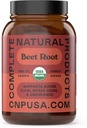 Cápsulas Orgânicas de Raiz de Beterraba 620mg □ 100 Contagem de Pó de Beterraba Pura □ Baseada em Plantas, Não-GMO, Vegan Supplement