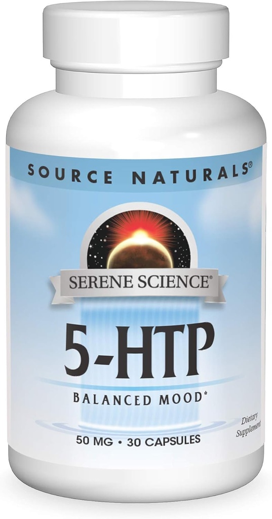 Fonte Naturals Sereno Ciência 5-HTP, 50mg - 30 Cápsulas