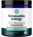 Ora Orgânico Natural Pré Treino Pó - Framboesa Limonada Flavor- Fornece Jitter Energia Livre, Foco, Hidratação, & Endurance - Vegan, Certified Orgânico, Soja, Dairy, & Gluten Free, 20 Servings