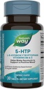 O caminho da natureza 5-HTP, L-5-Hydroxytryptophan, ajuda a fazer serotonina para promover um positivo Outlook*, Vitamina B6, Vitamina C, Griffonia Bean Extract, 30 comprimidos (Packaging May Vary)