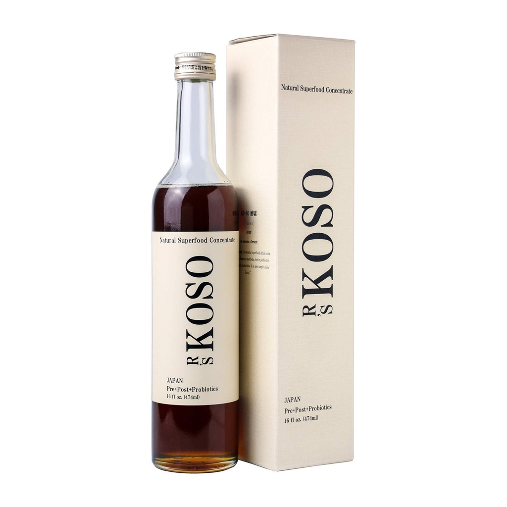 3-Day Cleanse by R's KOSO - Enzima Japonesa Beba Rico em Probióticos e Prebiótico, Feito de 100+ Vegetais ? Frutas - Suporte Natural para melhor Digestão e Gut Health + Detox + Cleanse - 16 onças
