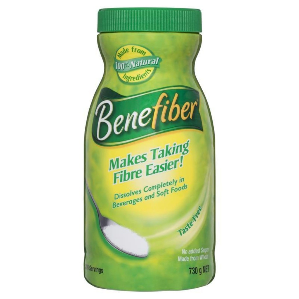 Benefiber 730gm Jumbo 25,75oz Pó de fibra Suplemento 208 Serve