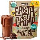 TerraChimp Organic Vegan Protein Powder - com Probióticos - Não OGM, Leite Livre, Não Whey, Planta Based Protein Powder for Women and Men, Gluten Free - 52 Servings 64 Oz (Chocolate) No Scoop