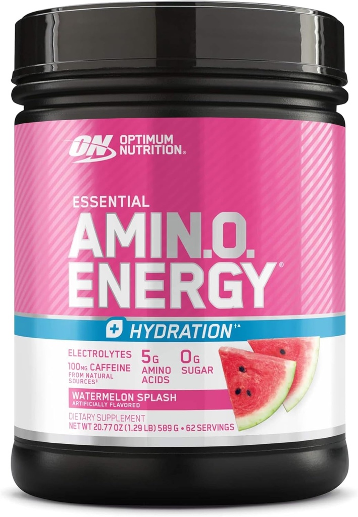 Amino Energia + Hidratação Optimum Nutrition, Melancia Splash, 62 Servings