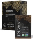Truvani Vegan proteína de ervilha em pó (chocolate) 20g proteína baseada em plantas orgânicas (Single Serving Travel Packets) 10 Servings (Single Serving Travel Packets)