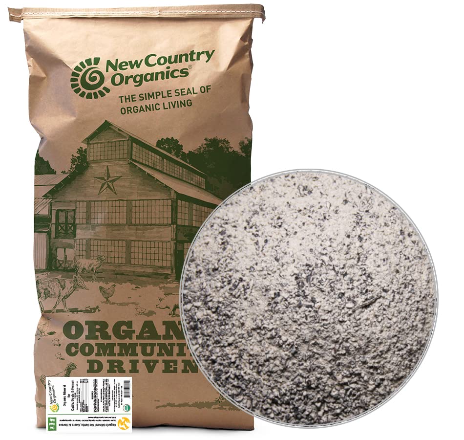 Novo País Orgânico I Suplemento de Kelp Orgânico para Bovinos, Cabras e Cavalos I Certified Organic Non-GMO, Natural Mineral Blend I Sea Kelp Pó com cálcio essencial e fósforo I 40 lbs