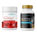 Juvenon BloodFlow-7 Nitric Oxide Suplemento com Nitrosigina + Alfa Gold Masculino