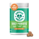 Doggie Dailies Probióticos para cães - Advanced Dog Probióticos com Prebióticos - Promove Saúde Digestiva - Suporta Sistema Imune e Saúde Geral (Pumpkin) 225 Mastigação Macio
