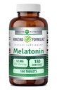 Fórmulas surpreendentes Suplemento de melatonina Não-saborizado 12 Mg por serviço 180 Comprimidos Não-GMO □ Gluten-Free