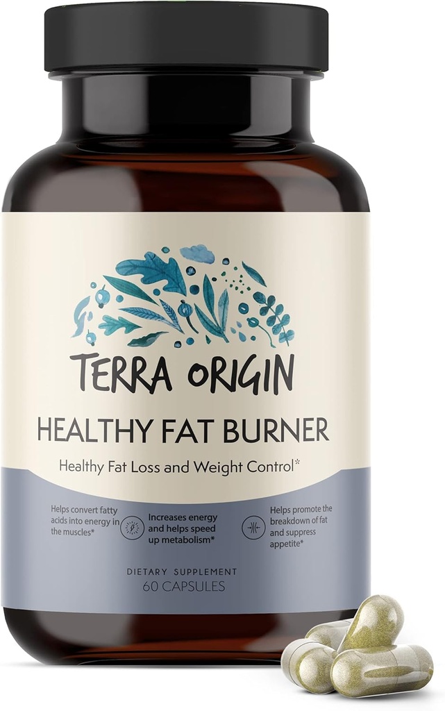 TERRA ORIGIN Metabolism Boost & Fat Loss - Aminoácidos e extratos de plantas naturais para aumentar a energia e metabolismo, bloquear desejos, parar novo armazenamento de gordura *