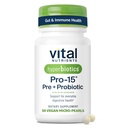 Hiperbióticos Nutrientes Vitais Pro-15 Prebióticos e Probióticos para Mulheres e Homens 15 Ciência Entorpecido Strains Apoiado Ocasional Constipação, Diarréia, Gás e Bloating □ 30 Vegan Time Release Pearls
