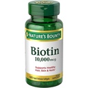 Biotin da recompensa da natureza 10, 000 Mcg, Rapid Release Softgels 120 Ea (Pacote de 2)
