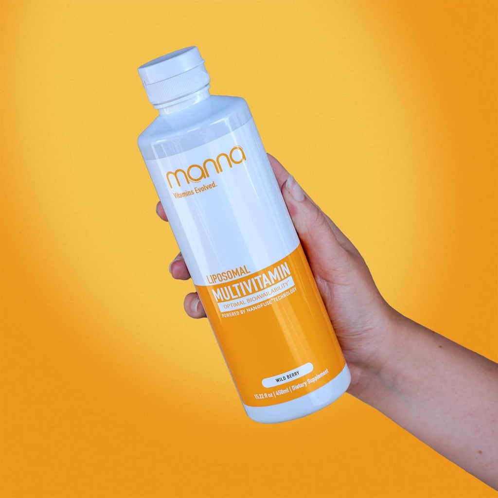 Manna Vitaminas Evoluiu Multivitamínico lipossomal - Multivitamínico diário Fornece 20 Vitaminas e Minerais - Multivitamínicos para Homens e Mulheres - Aumenta Sistema Imune, Suporta Energia e Metabolismo 3 Pack
