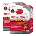 LABO Nutrition Perfect Krill EX, 1000mg Antárctico Krill Oil Omega 3 EPA DHA, fosfolipídios mais elevados (mais de 56%) com colina, astaxantina .