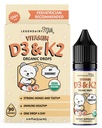 Legendairy leite orgânico bebê vitamina D3 K2 líquido gotas, 400 UI de bebê vitamina D gotas para lactentes - vitamina D para recém-nascidos, crianças, e crianças - Vegan, 90 Servimentos