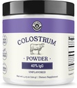 Colostrum Powder 40% IgG – EUA Fonte Bovine Colostrum Supplement for Imune Support, Gut Health, Muscle Recovery, and Global Wellness - Single Ingredient, No Additives, Non-GMO - 60 porções