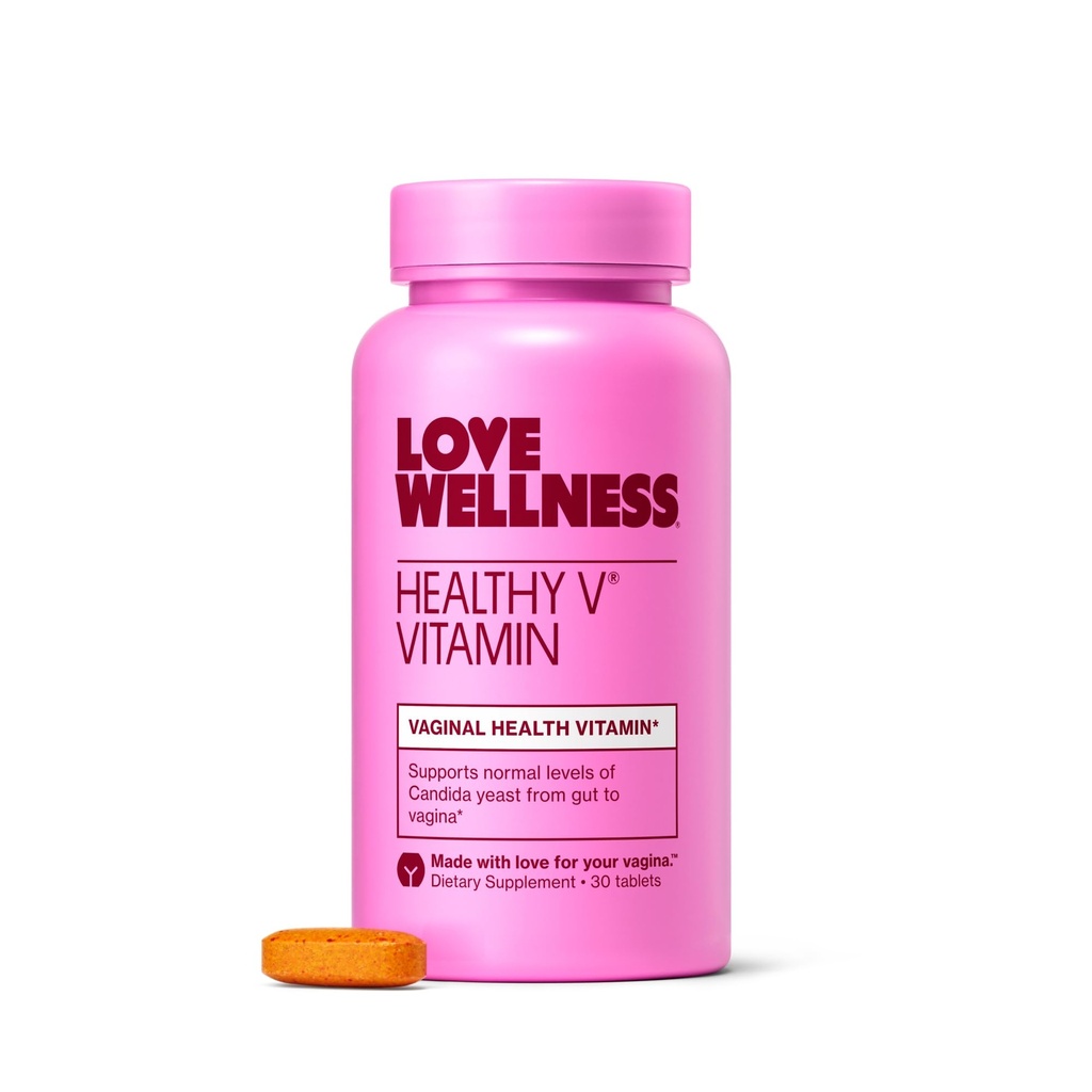 Amor Bem-Estar saudável V Vitamina □ Suplemento de Saúde Vaginal Feminina □ Balanço de pH, Gut Health & Imune Support Supplement □ Equilíbrio de levedura de Candida com óleo de alho e coco