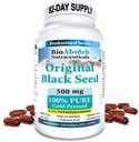 Bio Absorb Black Seed Oil Cápsulas, 82-Dia de Fornecimento, Óleo Puro de Cominho Preto Pressionado (Nigella Sativa) (330 softgels, 500mg)