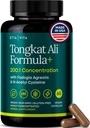 Potent Longjack - Tongkat Ali & Fadogia Agrestis Suplemento para Homens & Womens Energia, Suporte T, Crescimento muscular Lean & Recuperação, Equilíbrio hormonal, Pré-treino com Vegan NAC Liver Detox & Cleanse