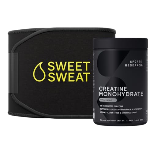 Esportes Pesquisa Creatina Monohidrato e Doce Suor Trimmer cintura - Preto e Amarelo (Médio)