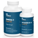 Dr. Tobias Omega 3 óleo de peixe e vitamina D-3 promove a saúde geral - suprimentos de 3 meses